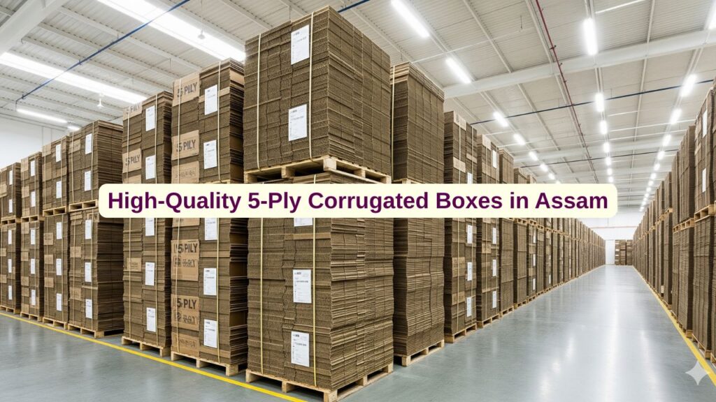 High-Quality 5-Ply Corrugated Boxes in Assam