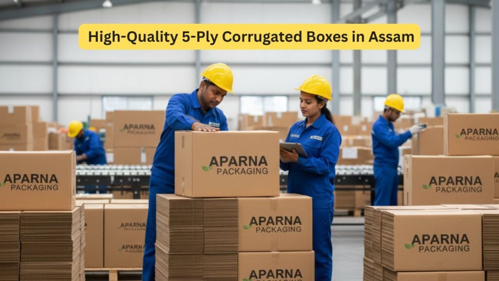 High-Quality 5-Ply Corrugated Boxes in Assam